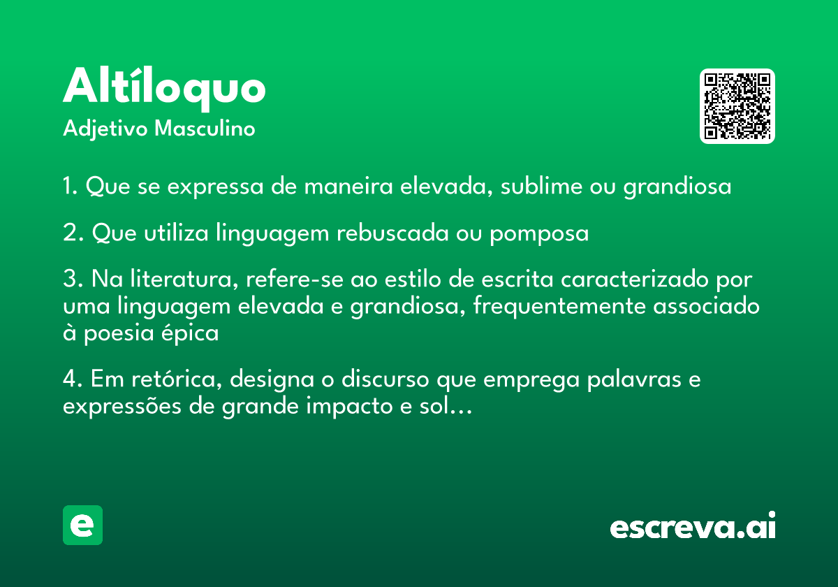 altíloquo