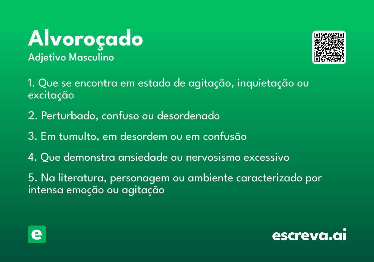 alvoroçado
