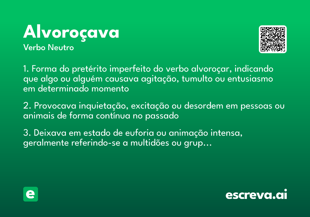 alvoroçava