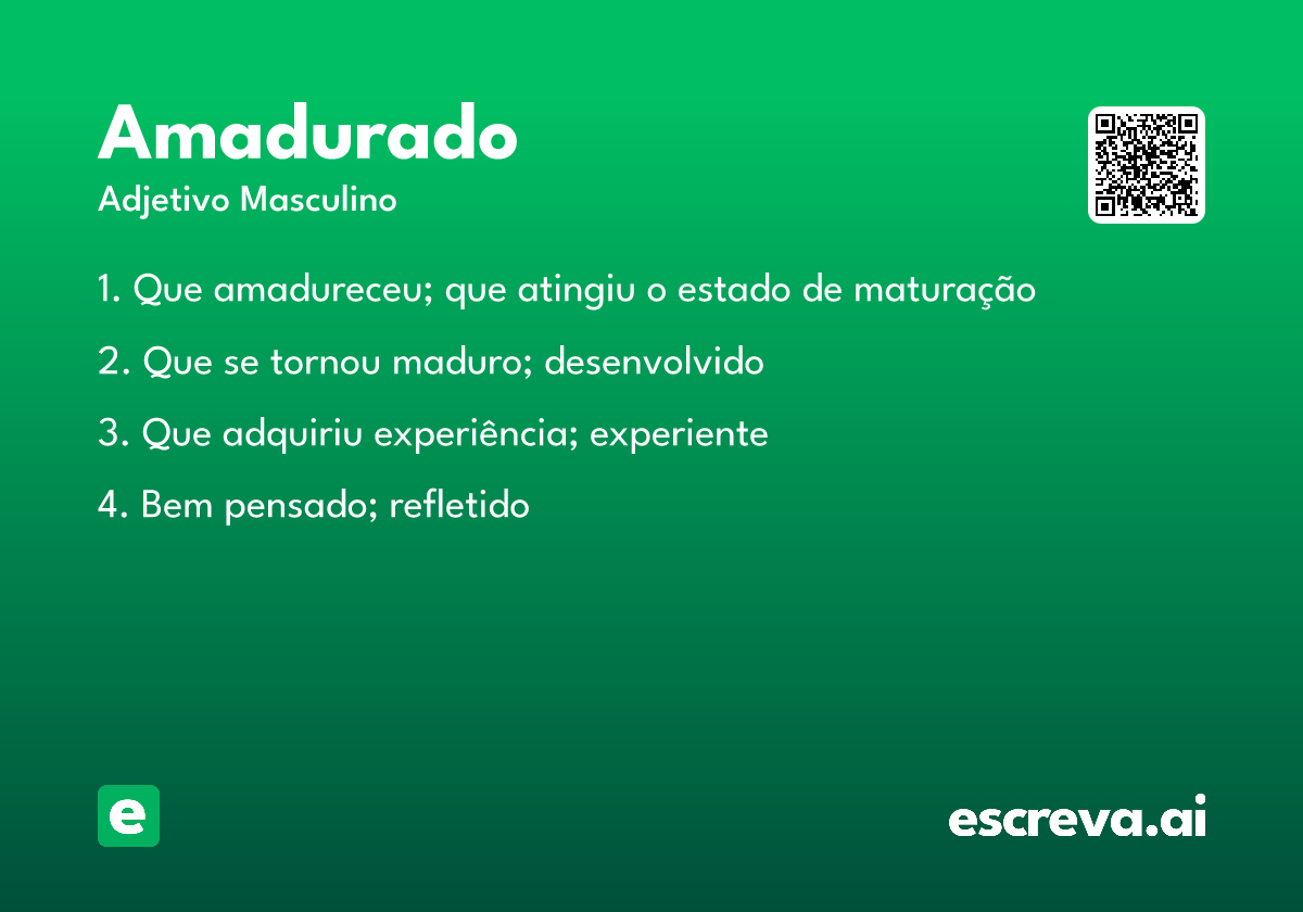 amadurado