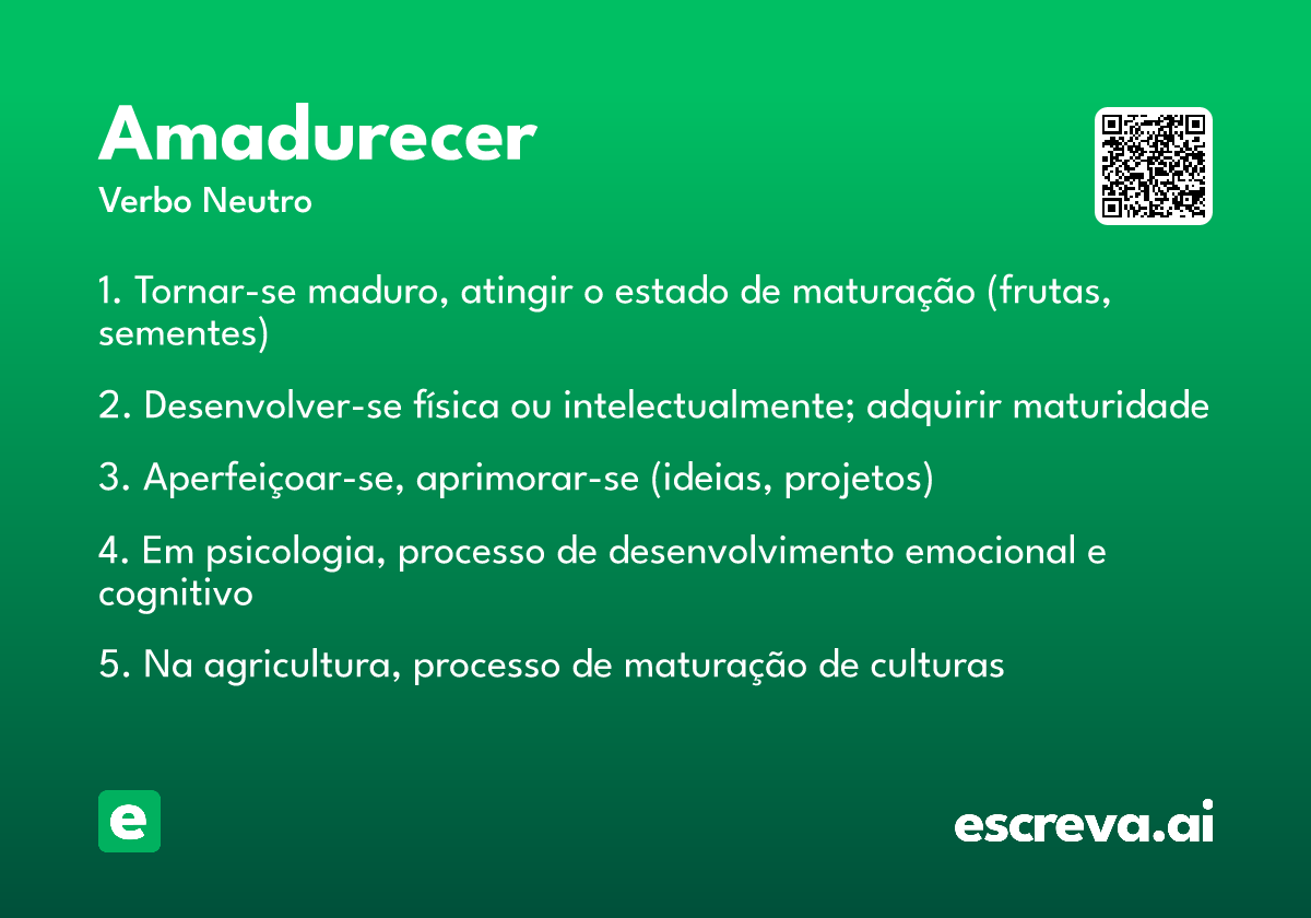amadurecer