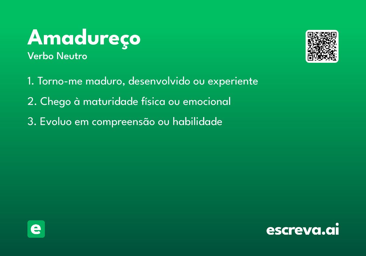 amadureço
