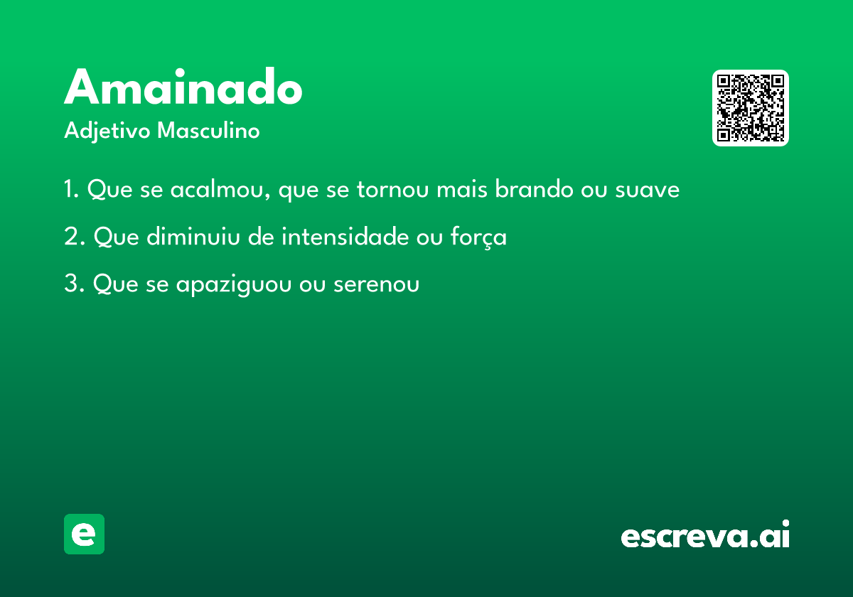 amainado