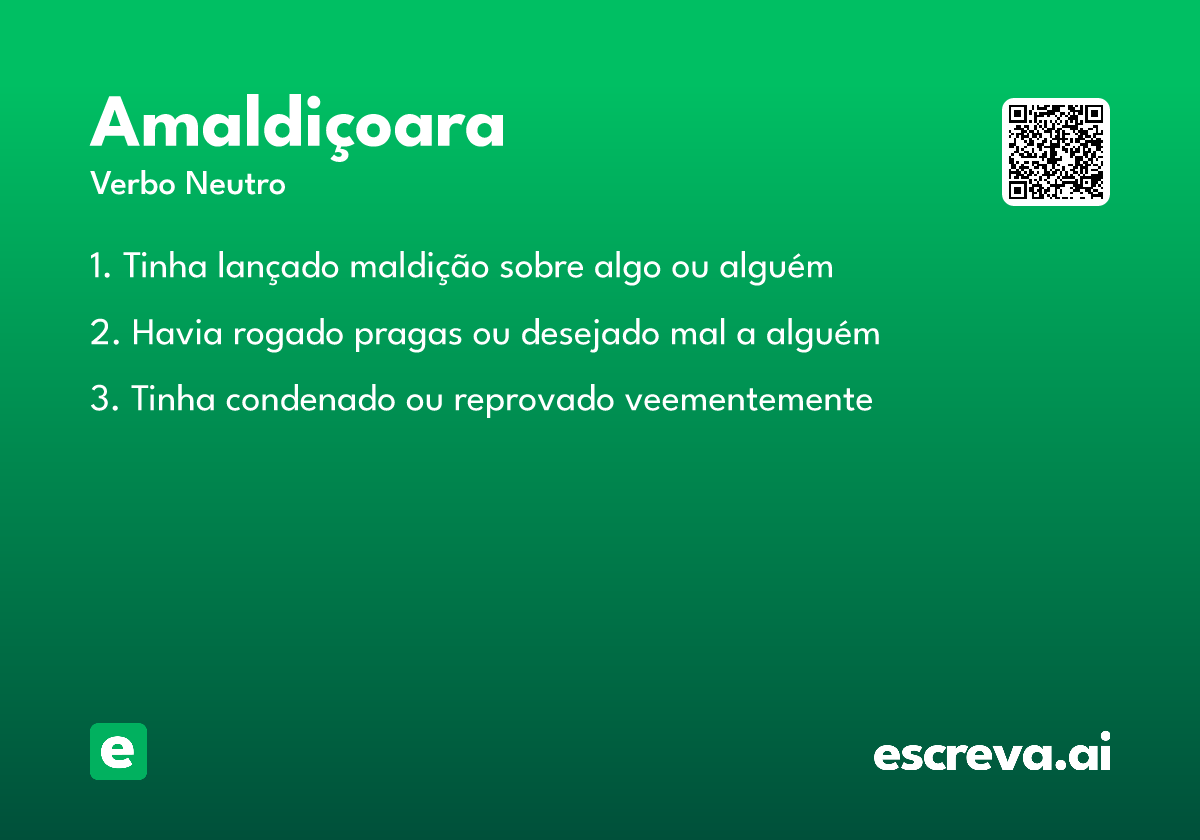 amaldiçoara