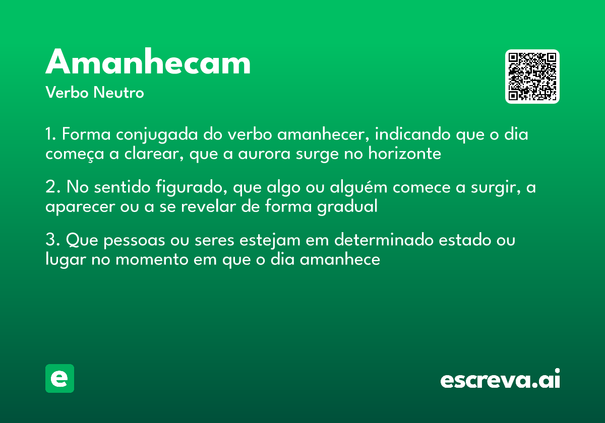amanhecam