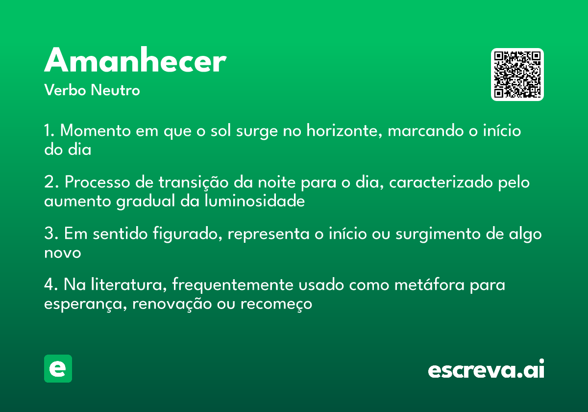 amanhecer