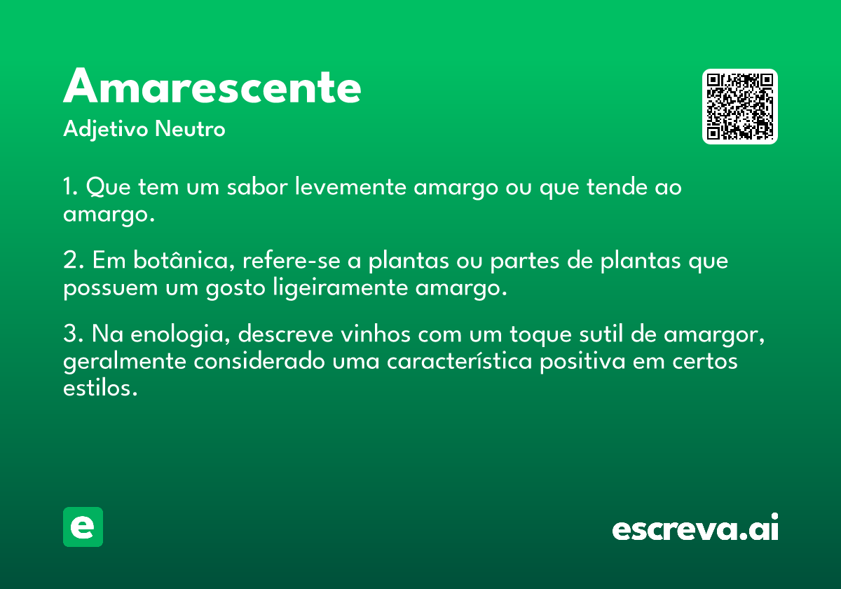 amarescente
