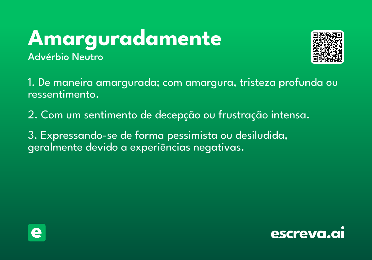 amarguradamente