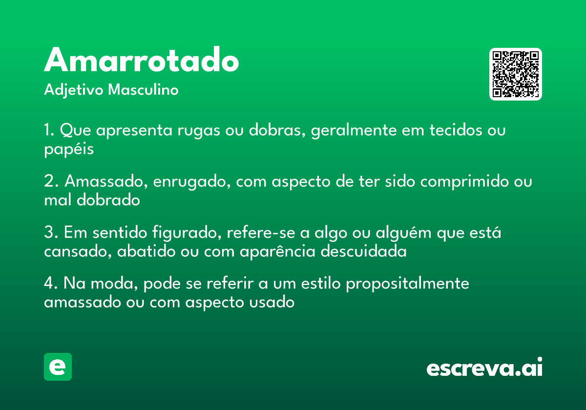 amarrotado
