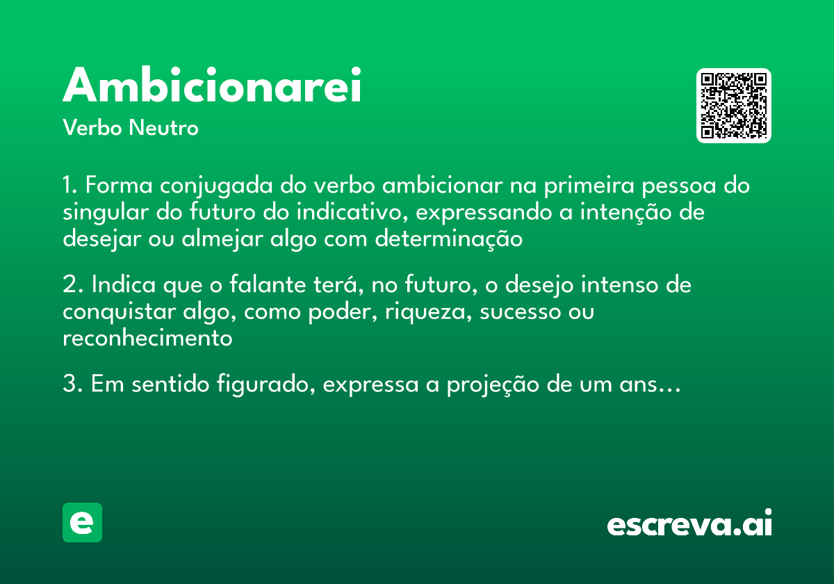 ambicionarei