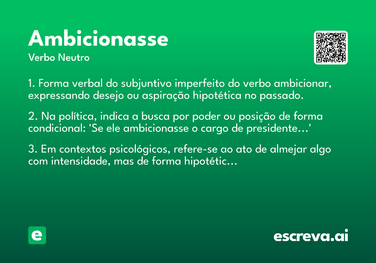 ambicionasse
