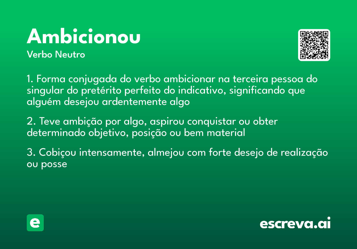 ambicionou