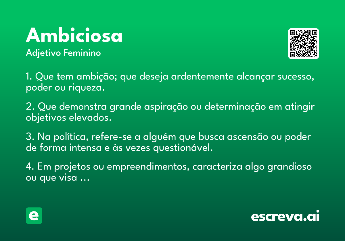 ambiciosa