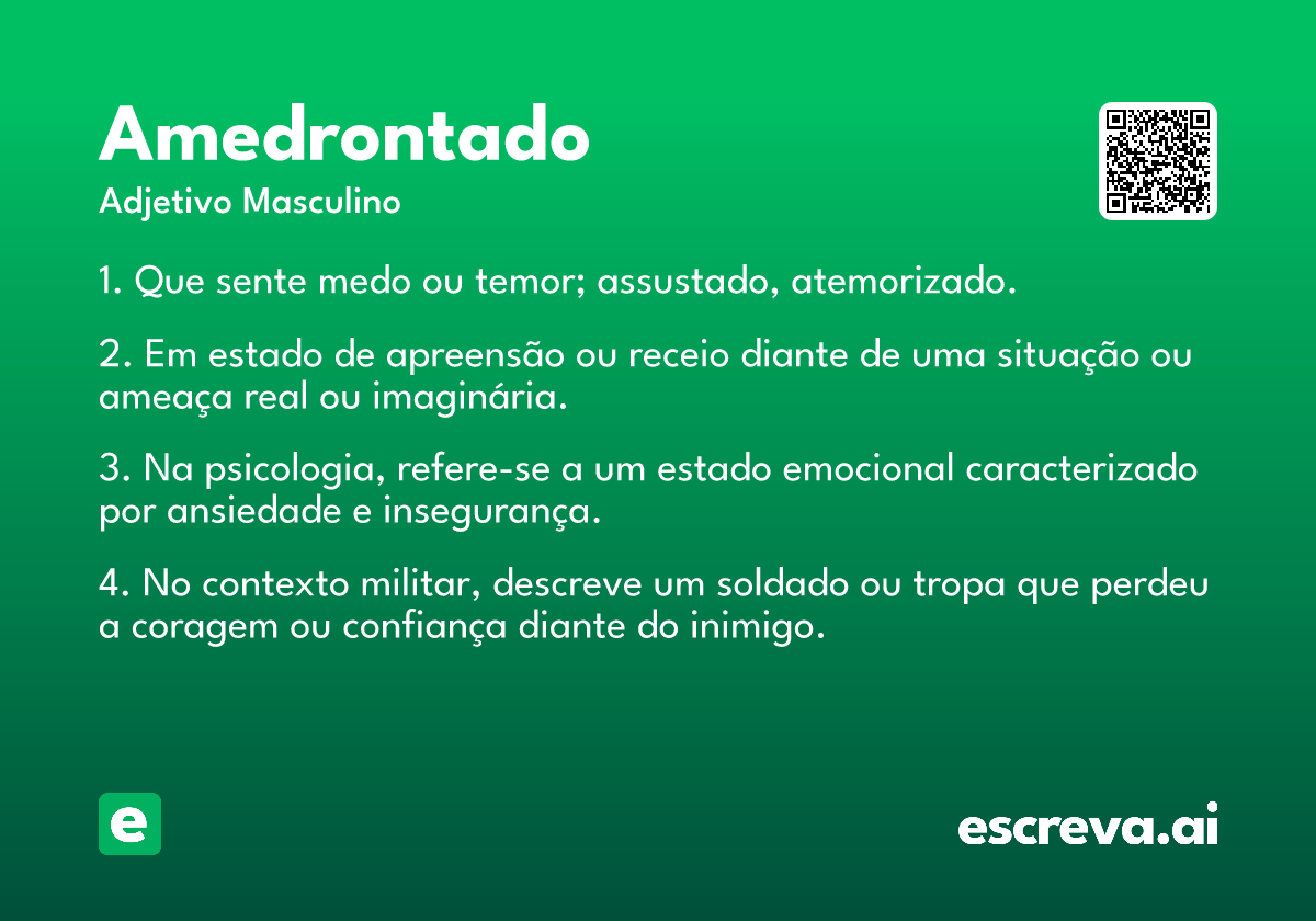 amedrontado