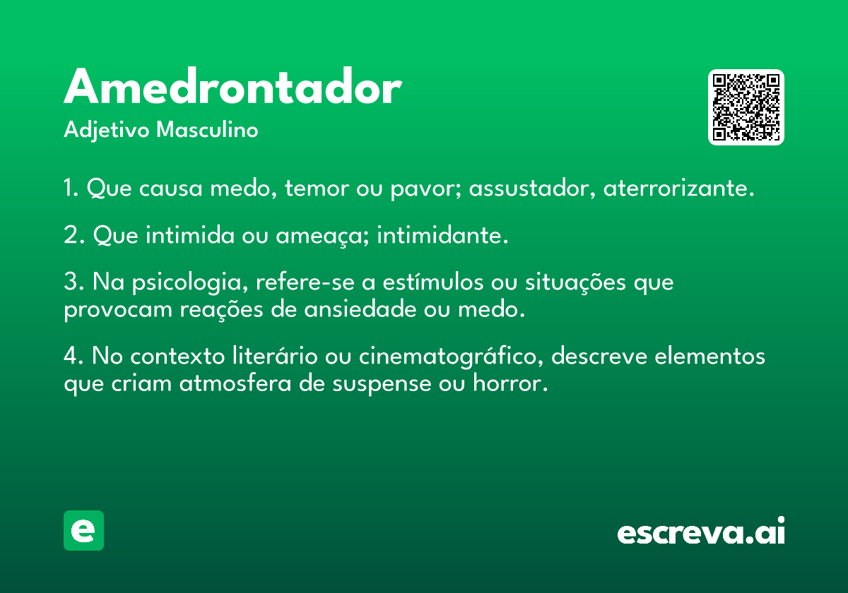 amedrontador