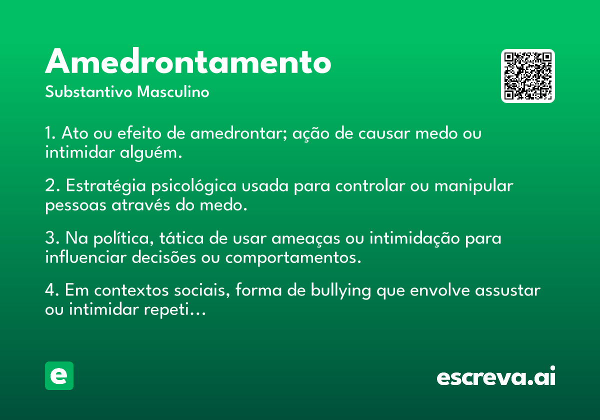 amedrontamento
