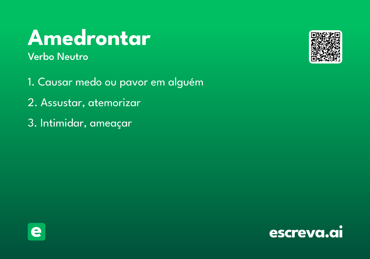amedrontar
