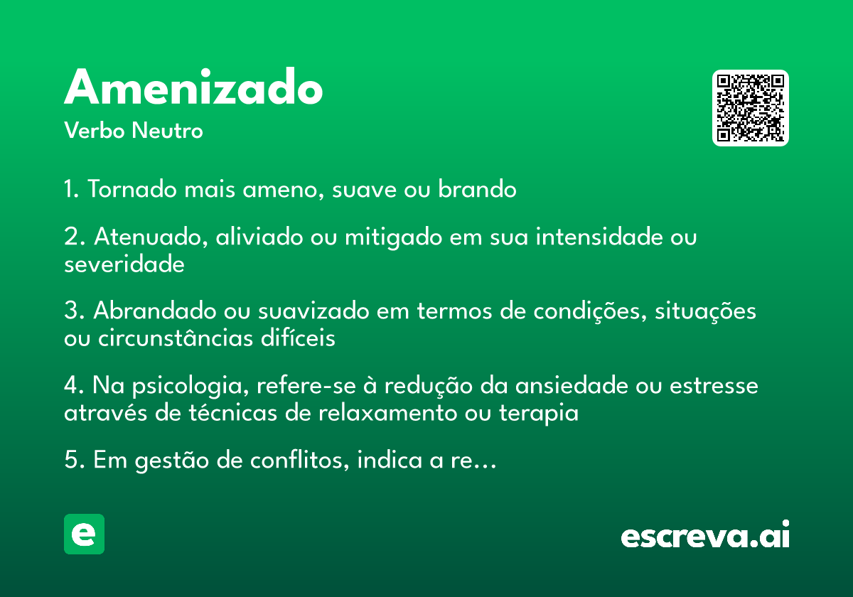 amenizado
