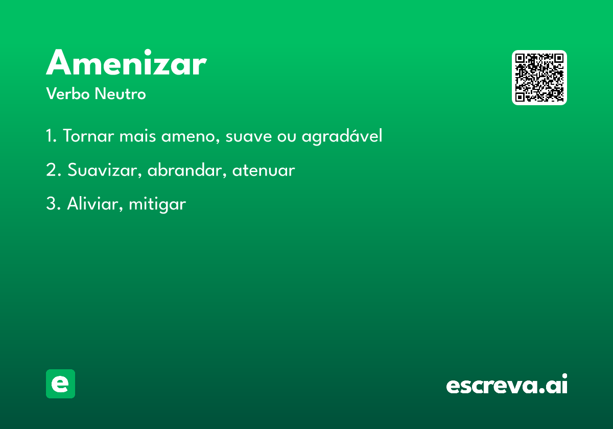 amenizar