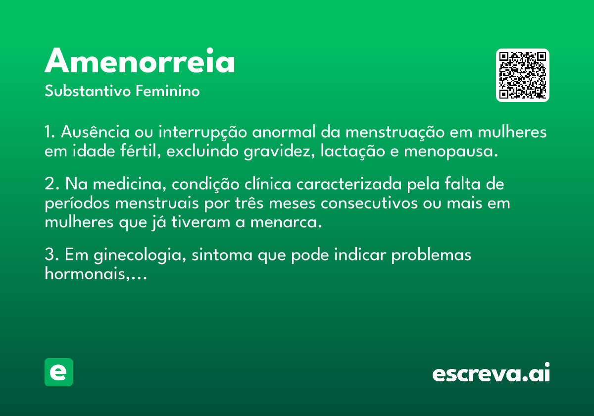 amenorreia