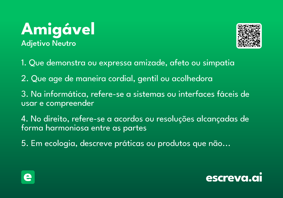 amigável