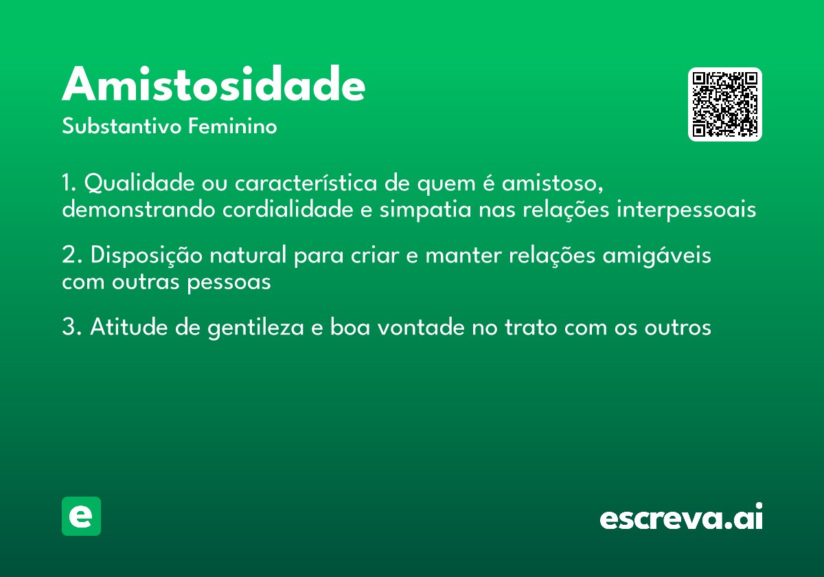 amistosidade
