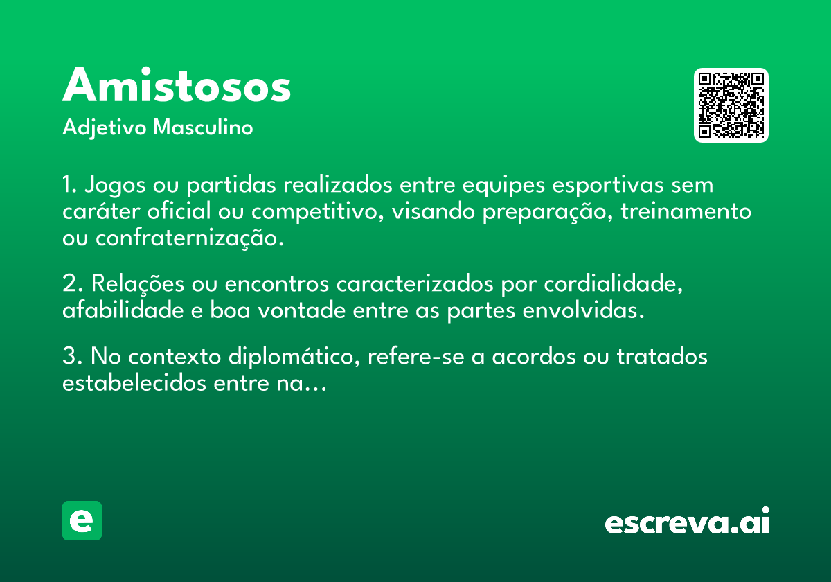amistosos