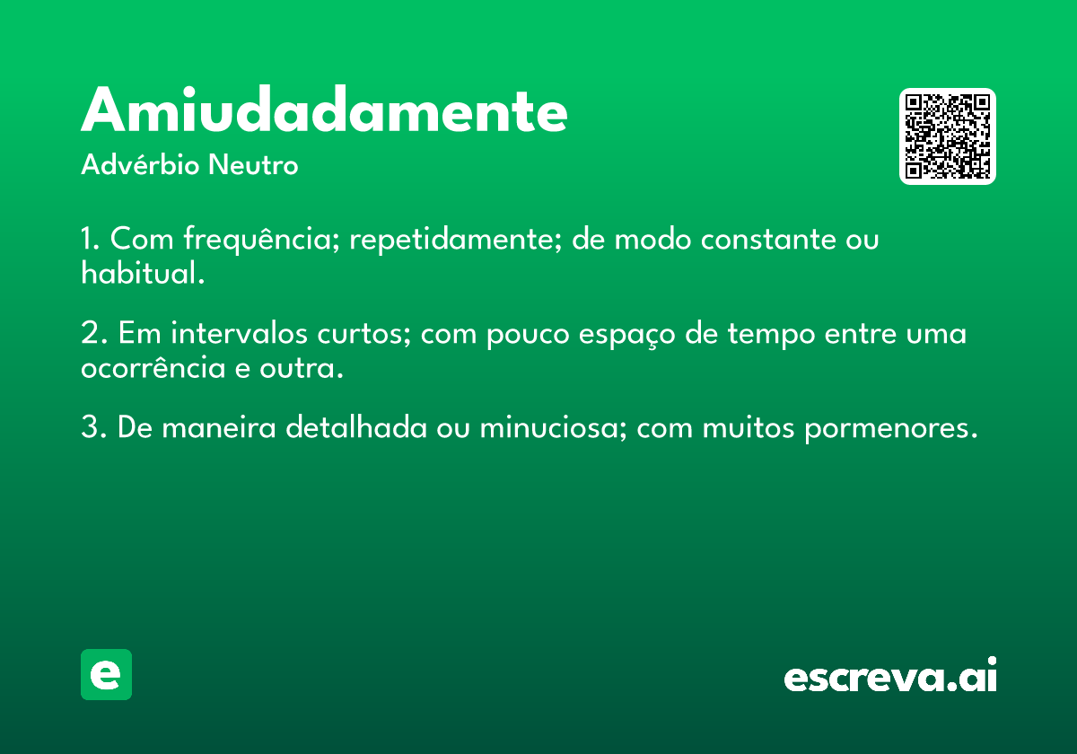 amiudadamente