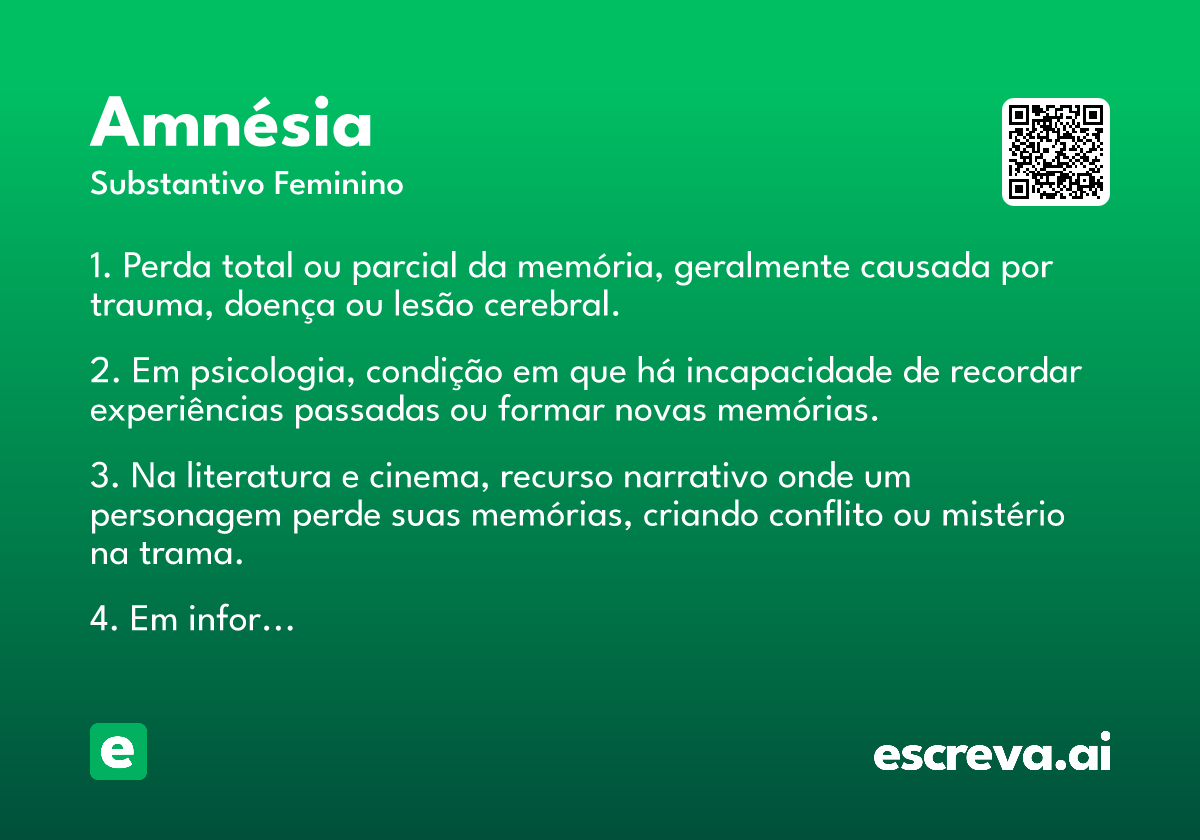 amnésia