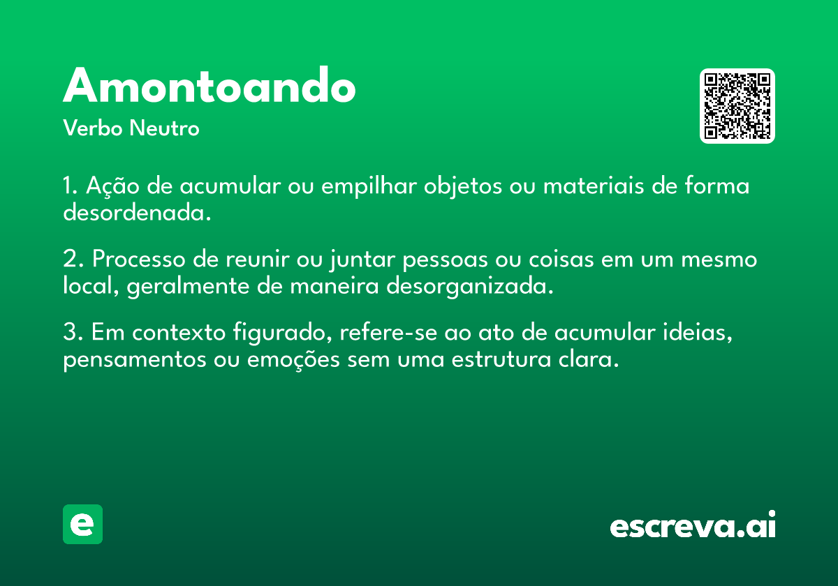amontoando