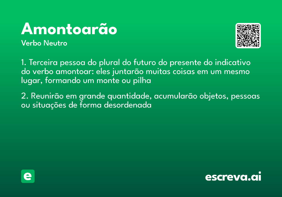 amontoarão