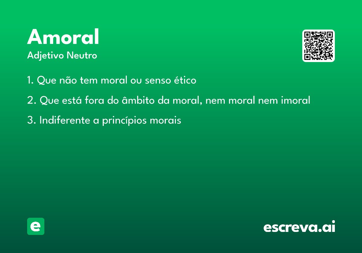 amoral
