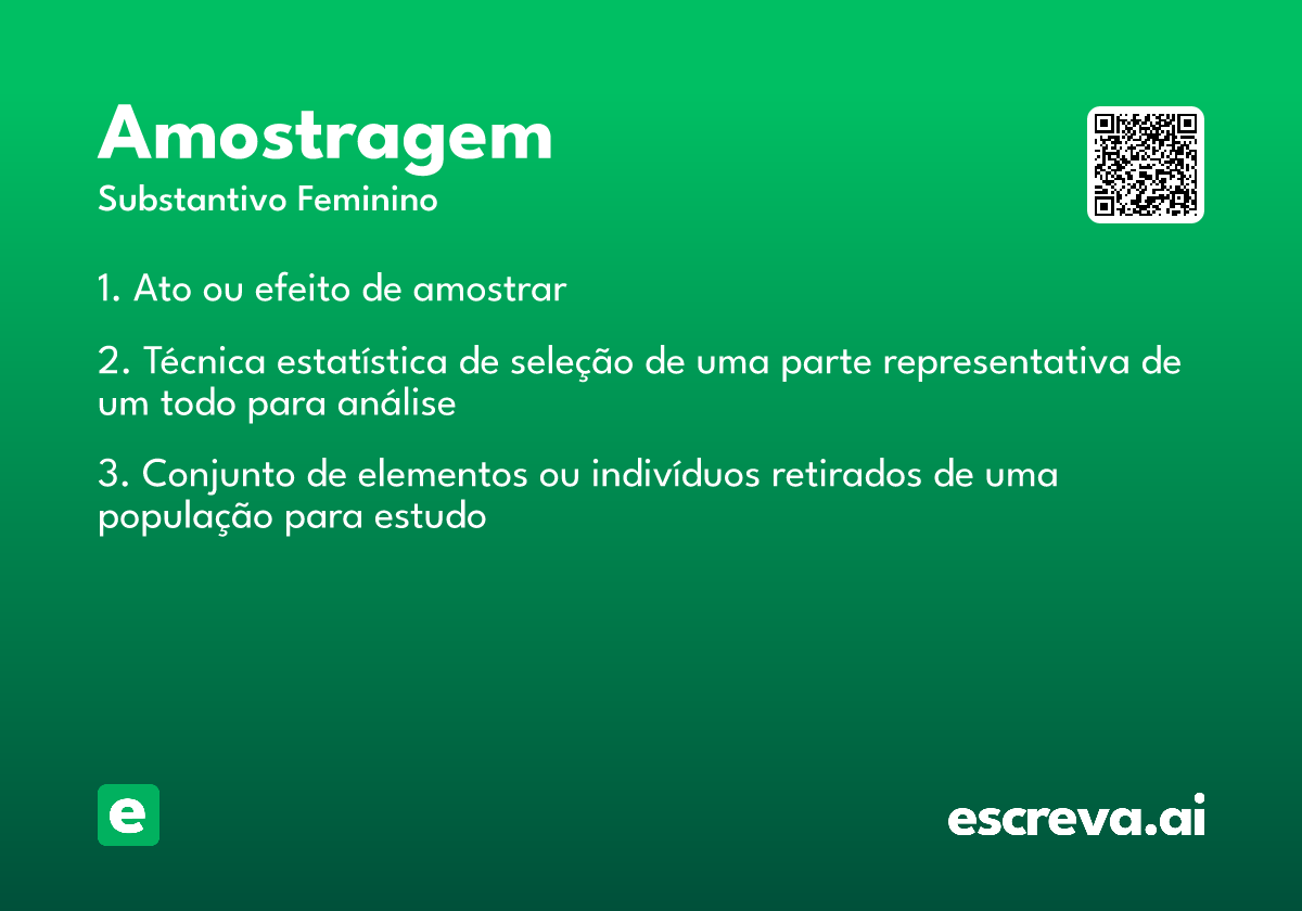 amostragem