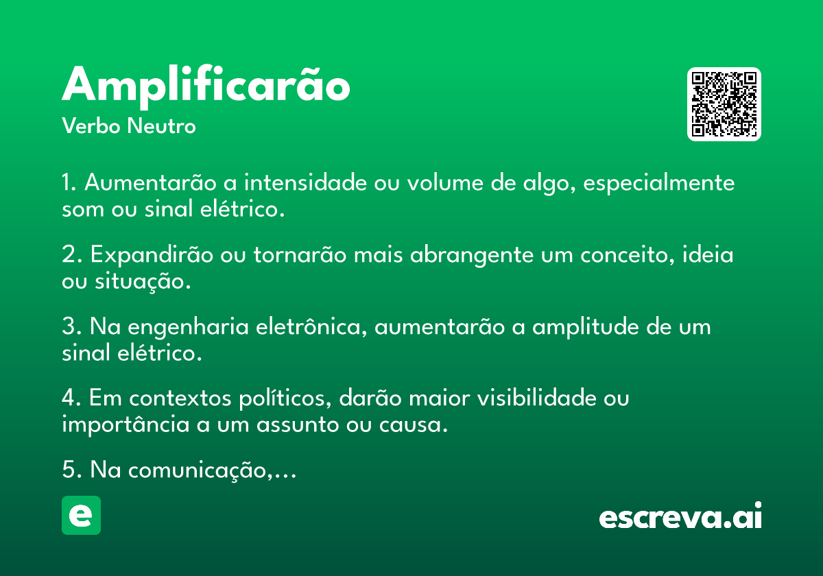 amplificarão