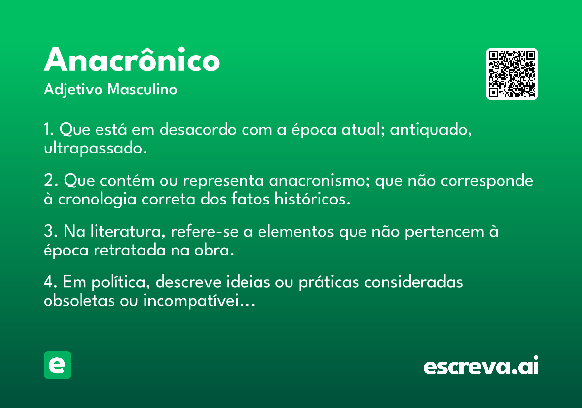 anacrônico