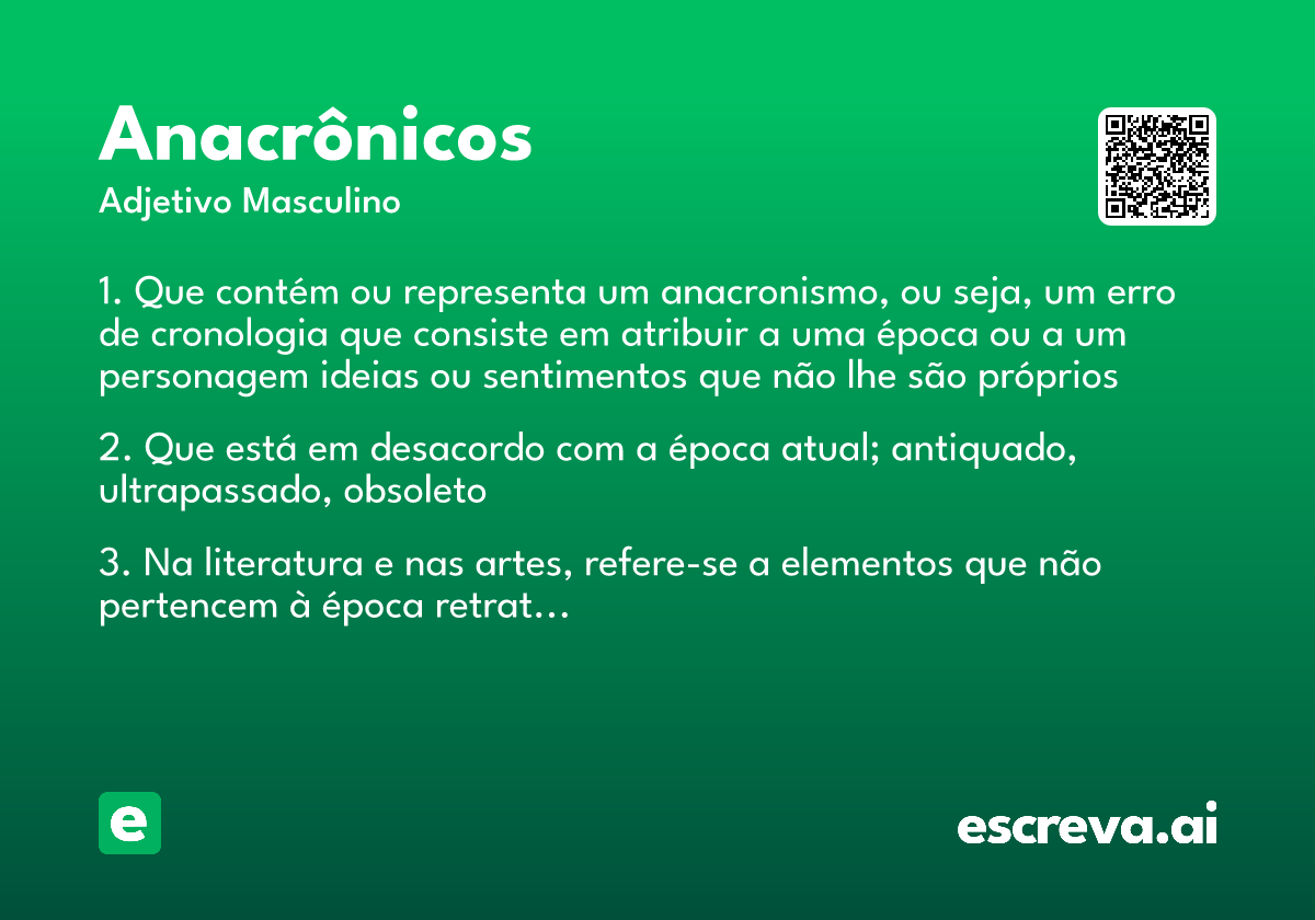 anacrônicos