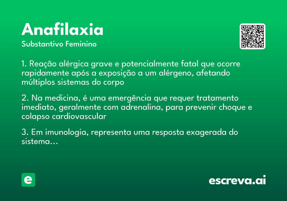 anafilaxia
