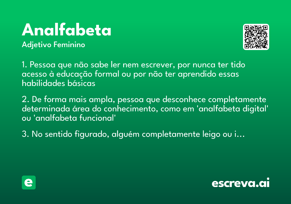 analfabeta