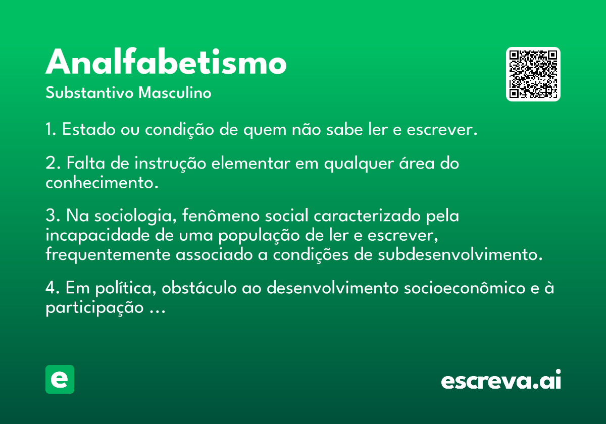 analfabetismo