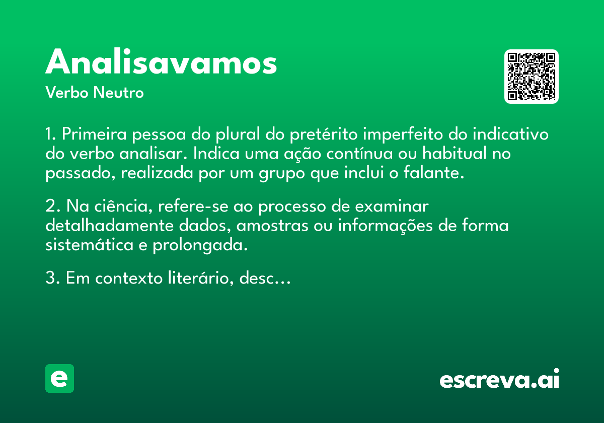 analisavamos