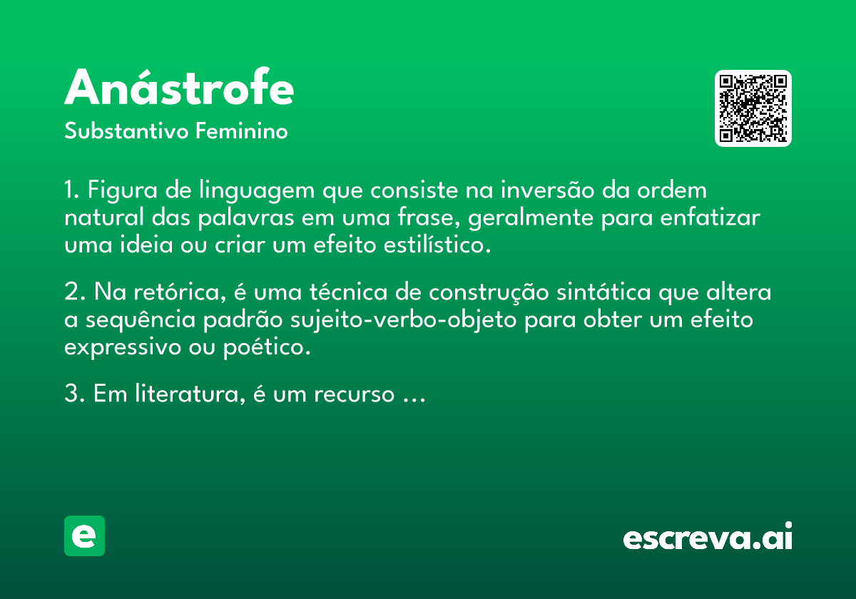 anástrofe