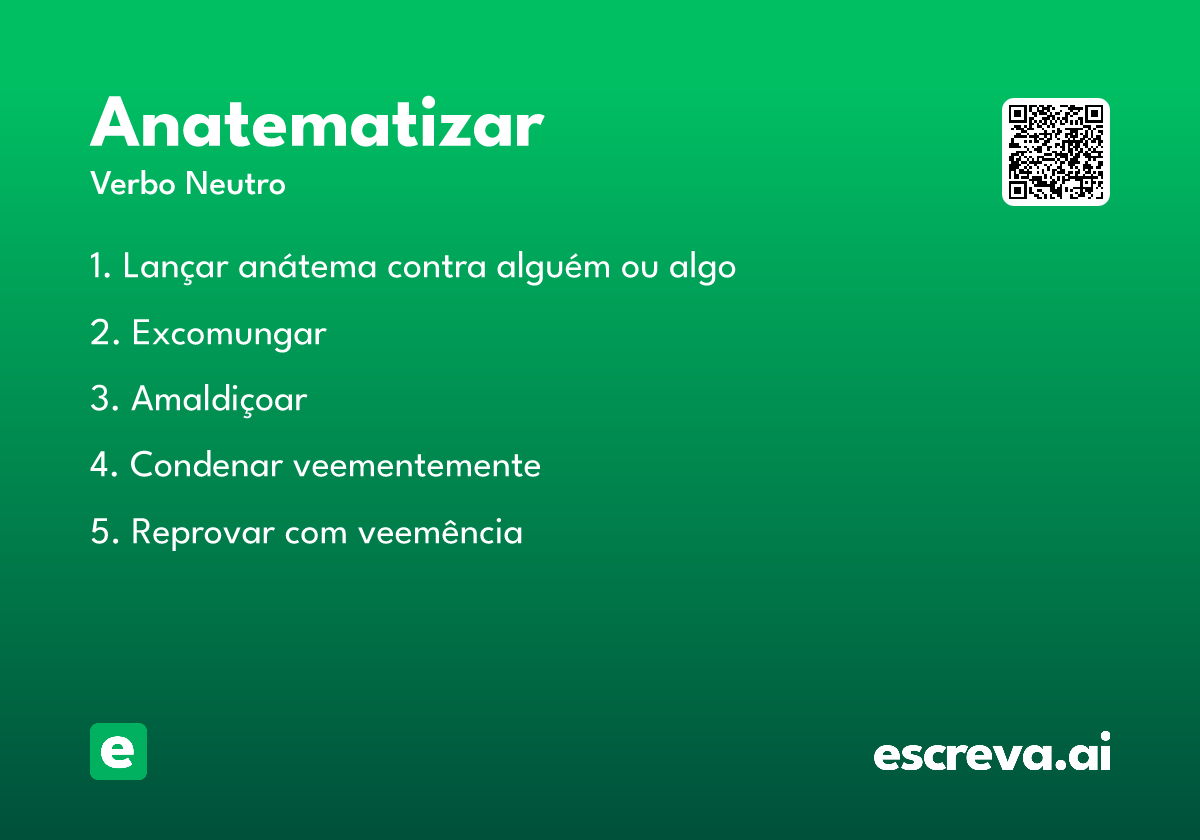 anatematizar