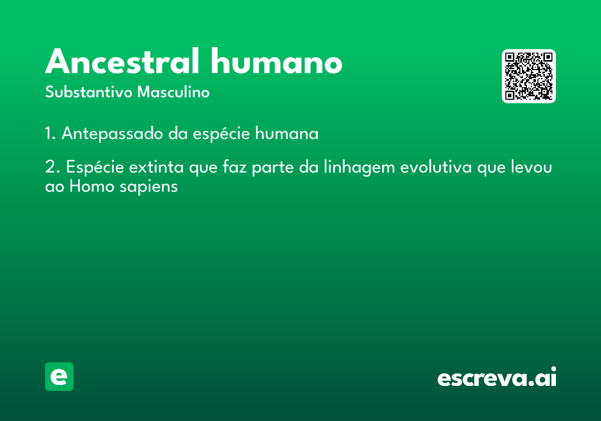 ancestral humano