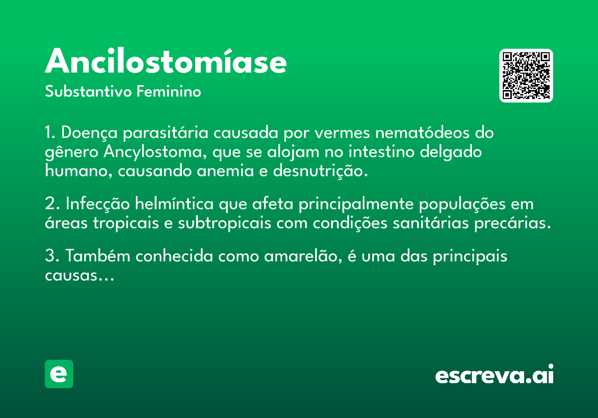 ancilostomíase