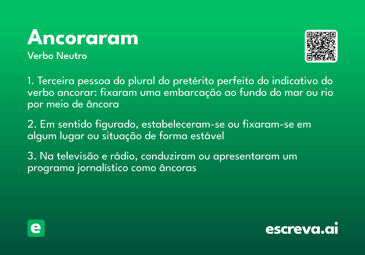 ancoraram