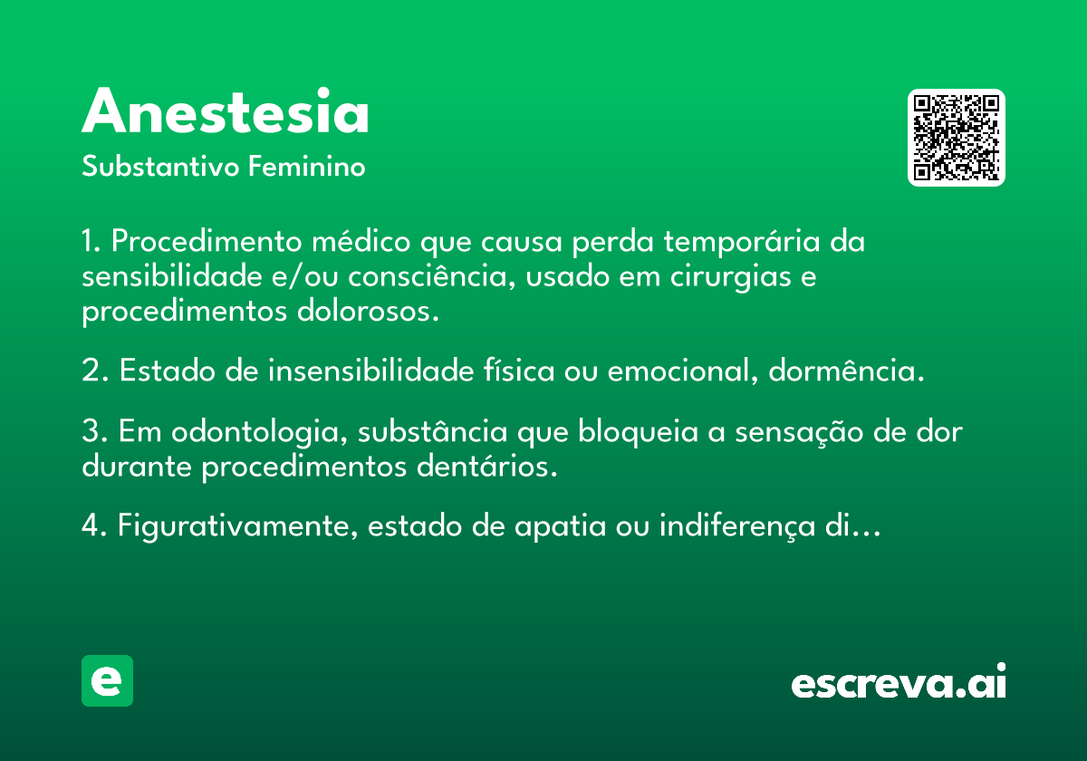 anestesia