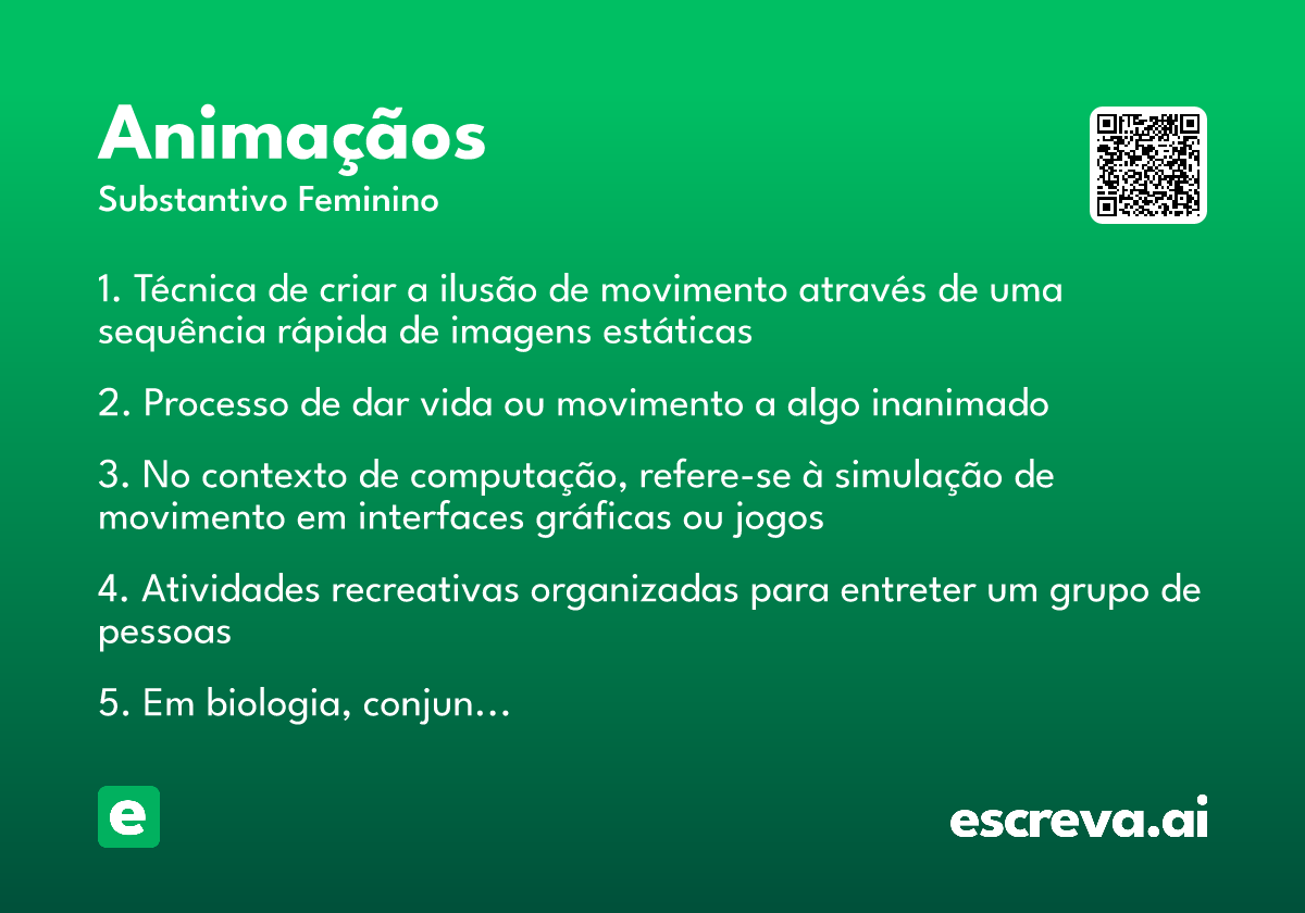 animaçãos