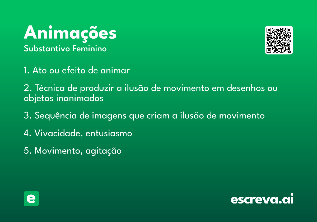 animações