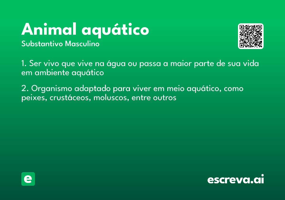 animal aquático