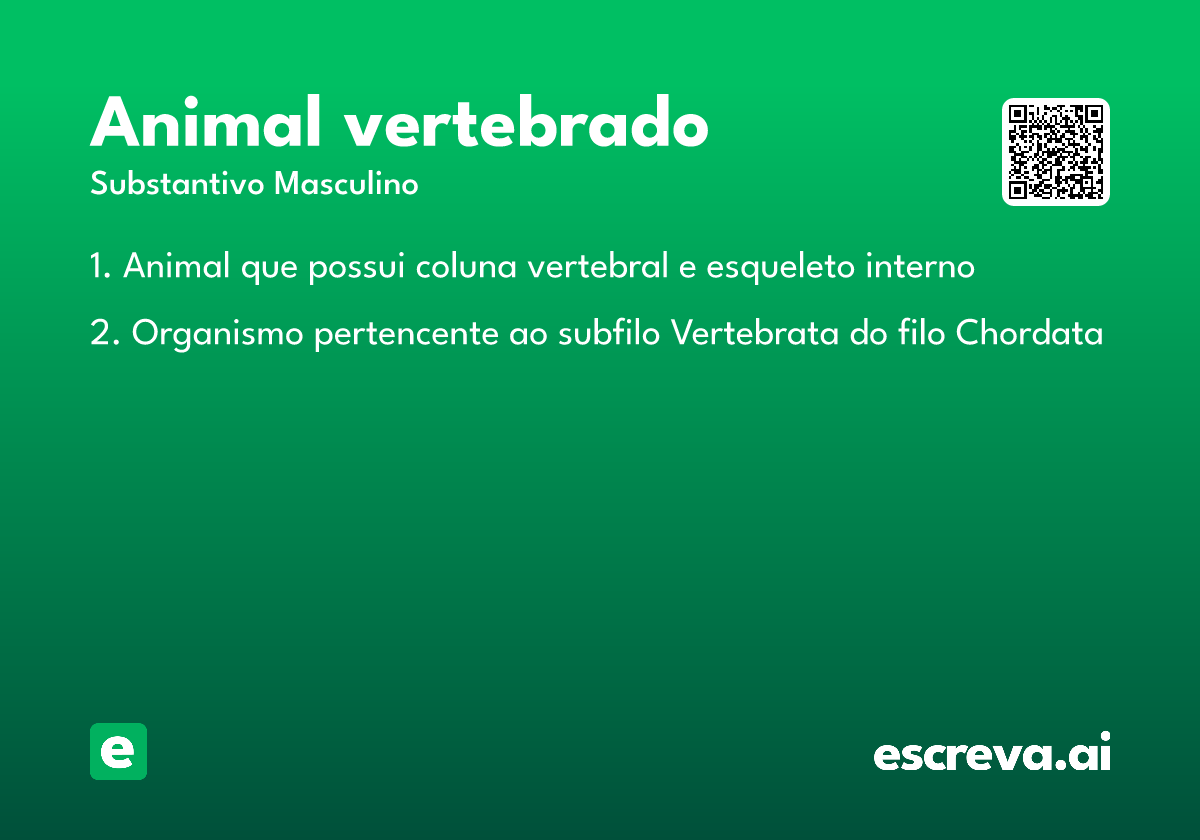animal vertebrado